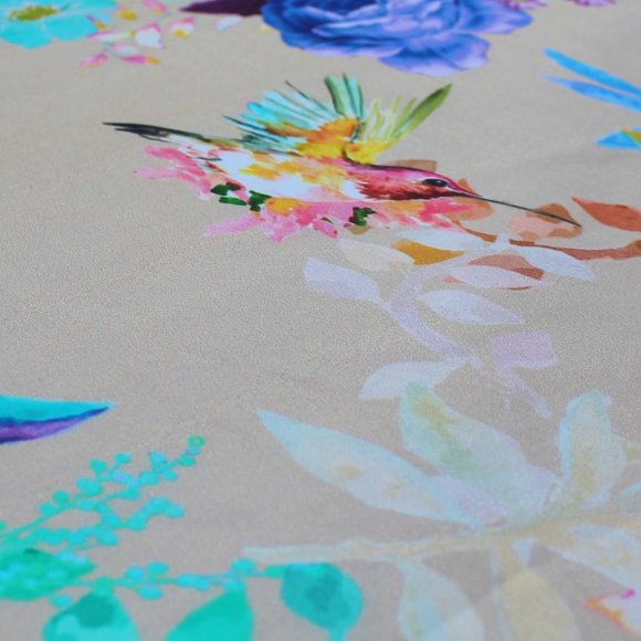 NWT Beige 100% Silk Bandana - Picture 5 of 5